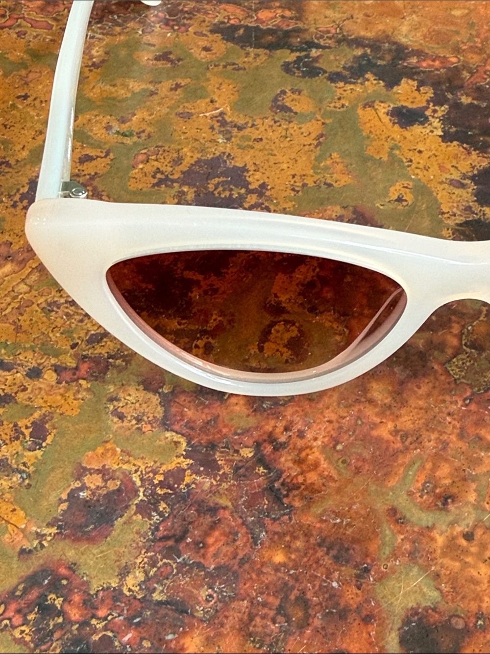 J. Crew White Rose Bungalow Cat Eye Women's Light Tint UVA Protective Sunglasses - Picture 6 of 13